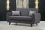 Atelier Del Sofa Sofá Cama de 2 Plazas Alkon - Dark Grey